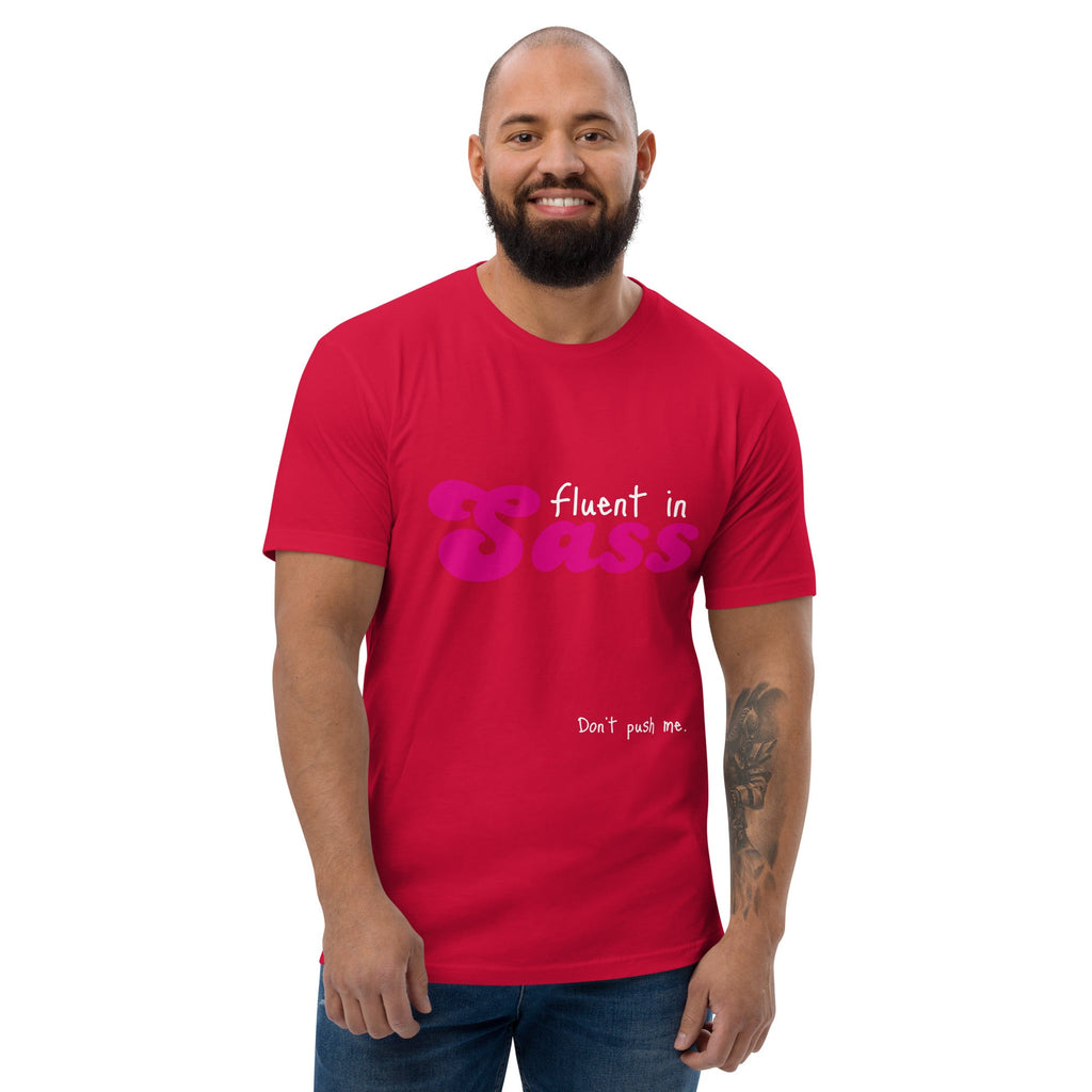 Fluent in Sass Men's T-Shirt - Red - LGBTPride.com