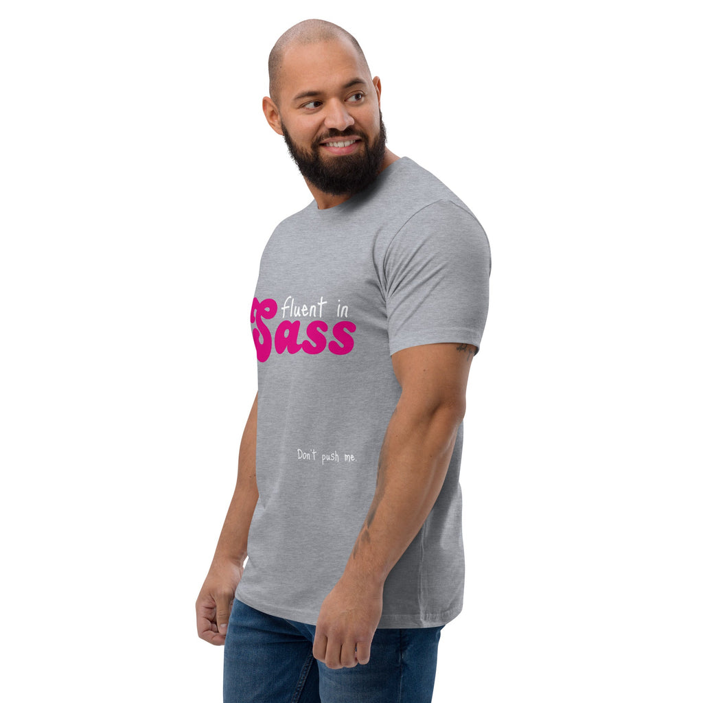 Fluent in Sass Men's T-Shirt - Heather Grey - LGBTPride.com