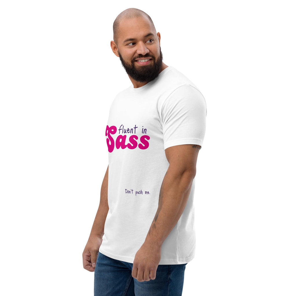 Fluent in Sass Men's T-Shirt - White - LGBTPride.com