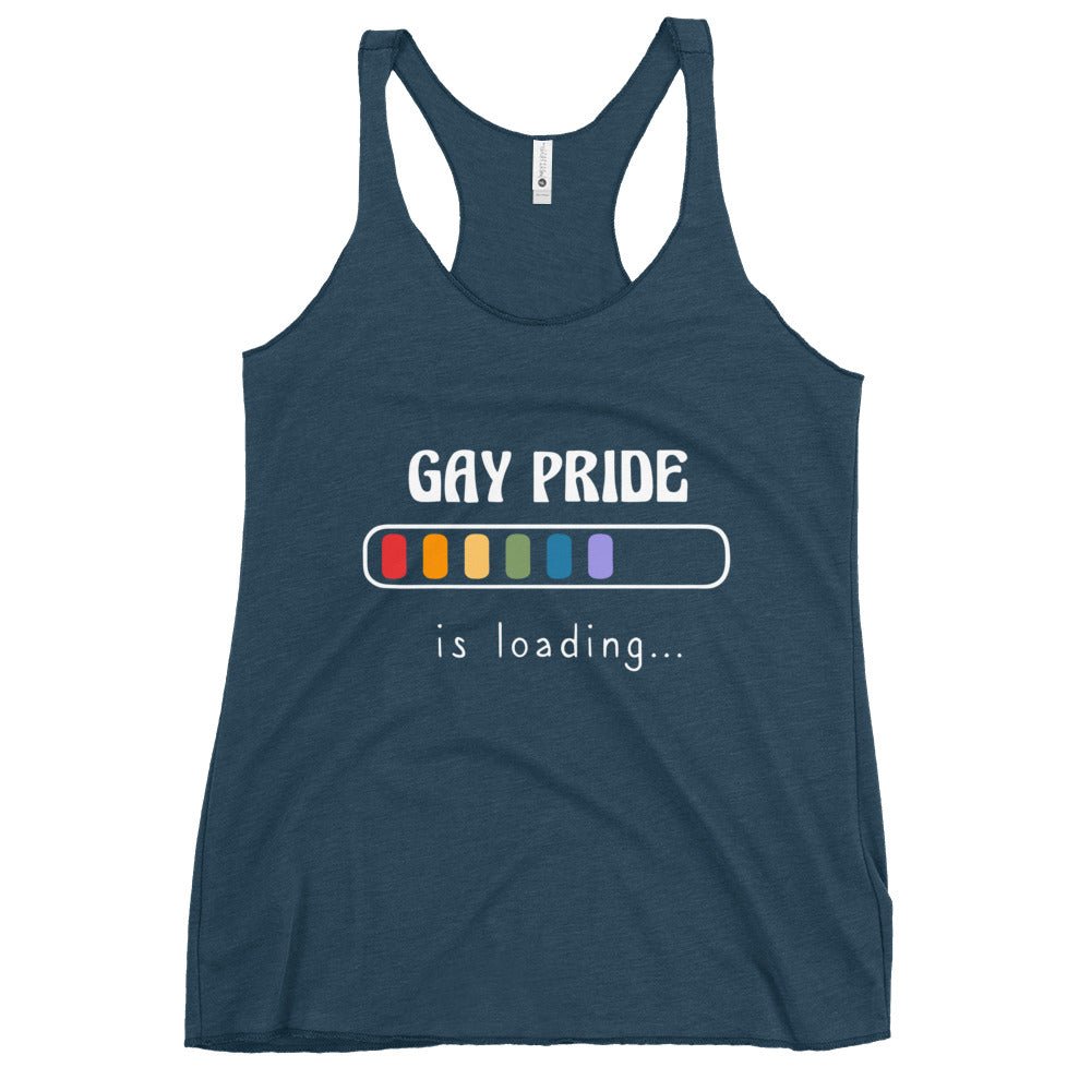 Gay Pride is Loading Women's Tank Top - Indigo - LGBTPride.com