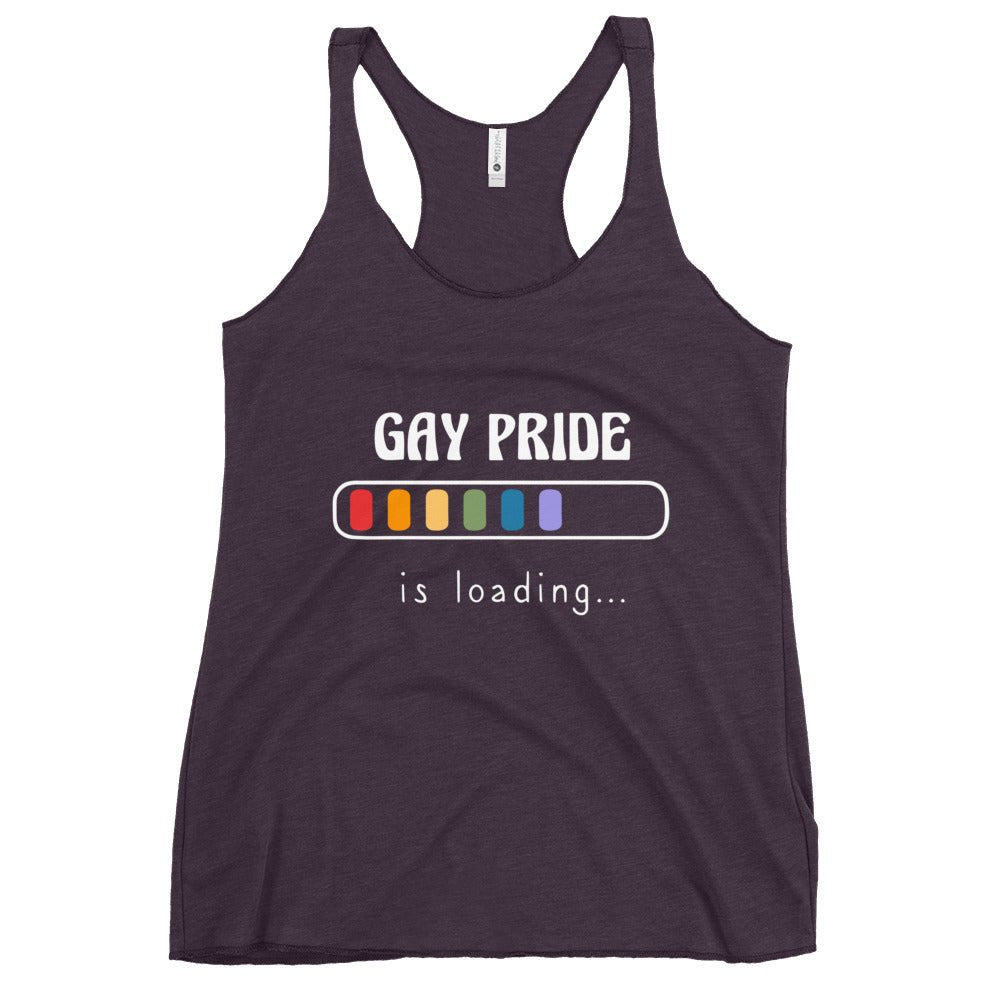 Gay Pride is Loading Women's Tank Top - Vintage Purple - LGBTPride.com