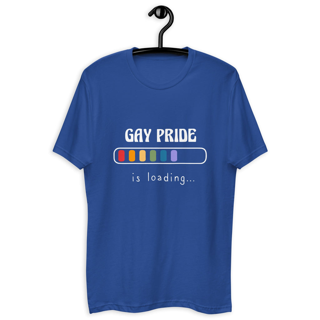 Gay Pride Loading Men's T-Shirt - Royal Blue - LGBTPride.com