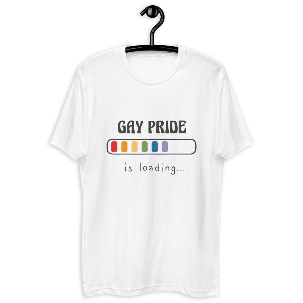 Gay Pride Loading Men's T-Shirt - White - LGBTPride.com