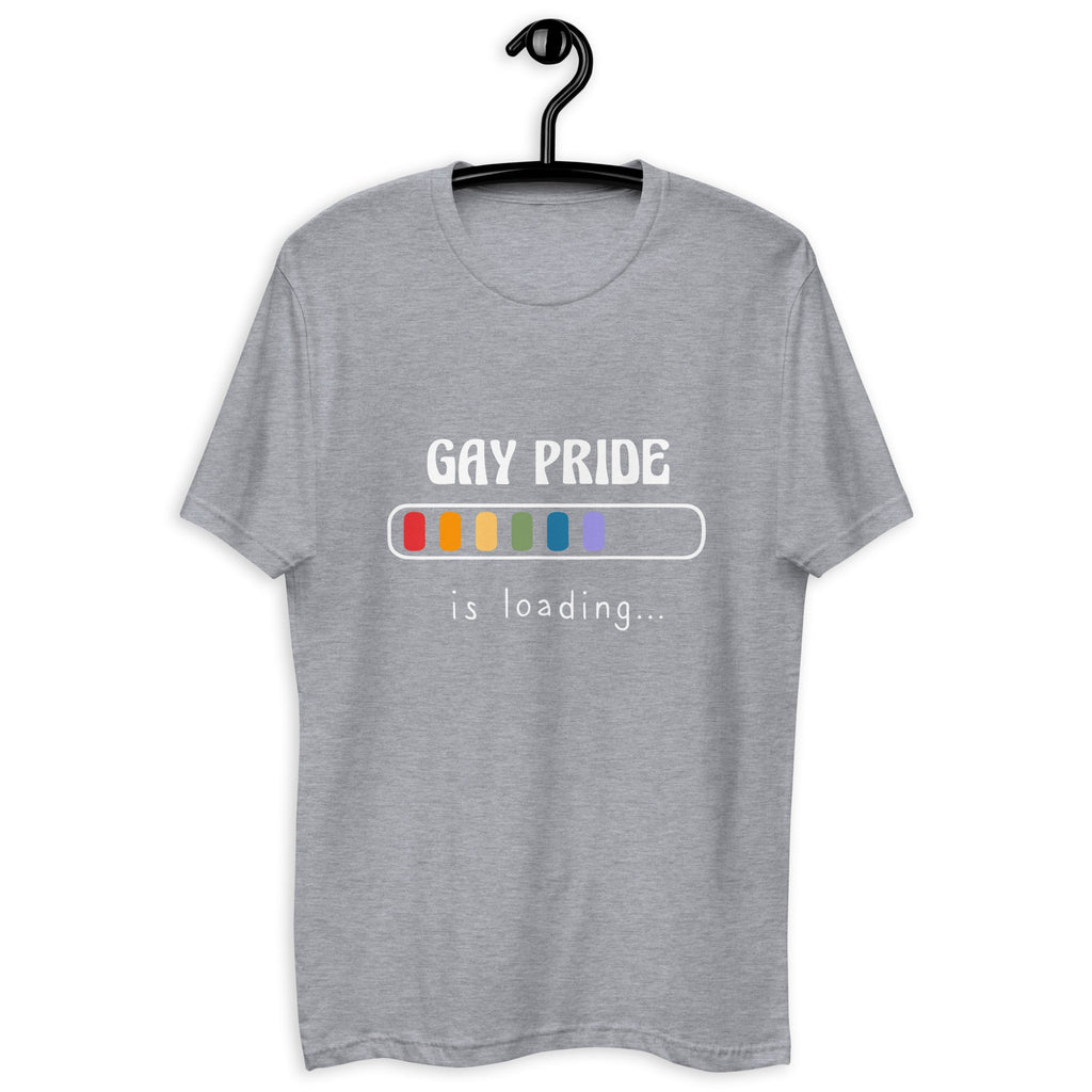 Gay Pride Loading Men's T-Shirt - Heather Grey - LGBTPride.com
