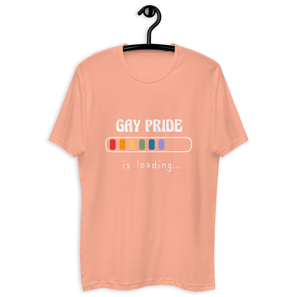 Gay Pride Loading Men's T-Shirt - Desert Pink - LGBTPride.com