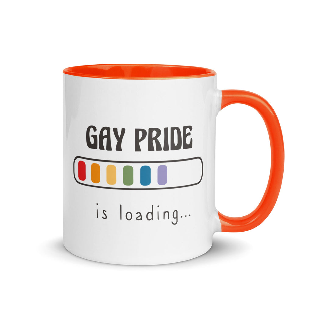 Gay Pride Loading Mug - Orange - LGBTPride.com