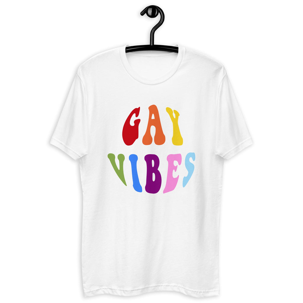 Gay Vibes Men's T-shirt - White - LGBTPride.com