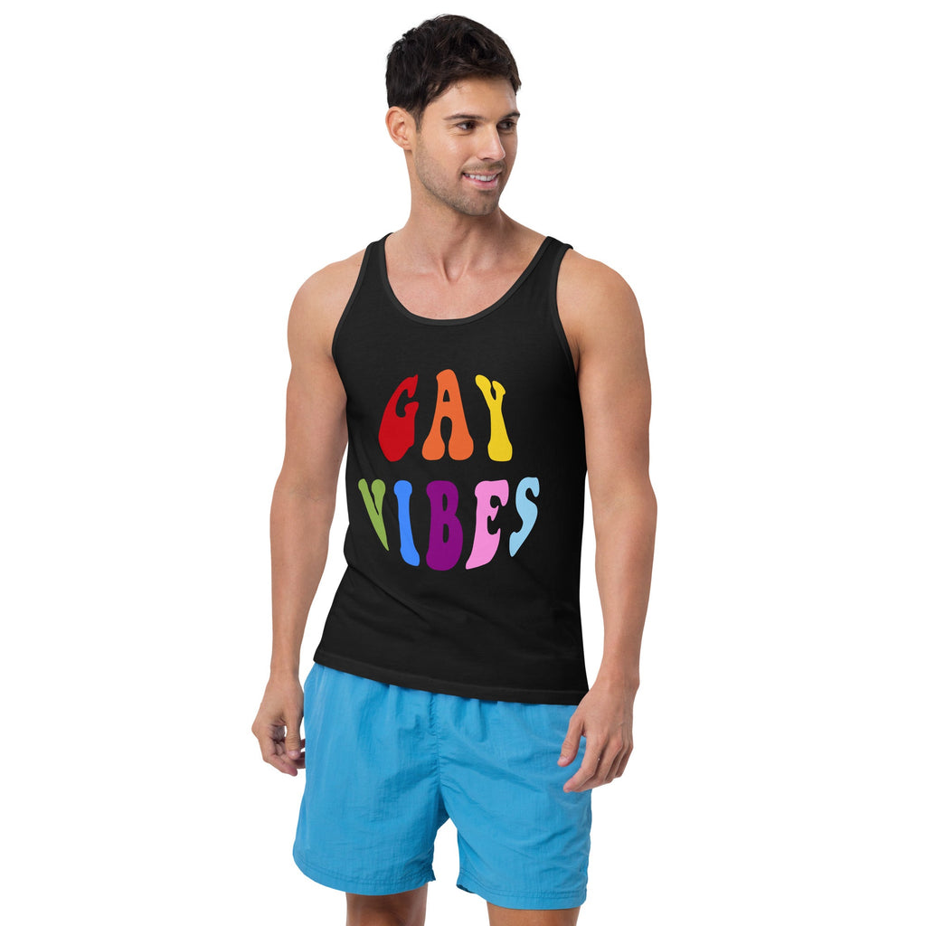 Gay Vibes Men's Tank Top - Black - LGBTPride.com