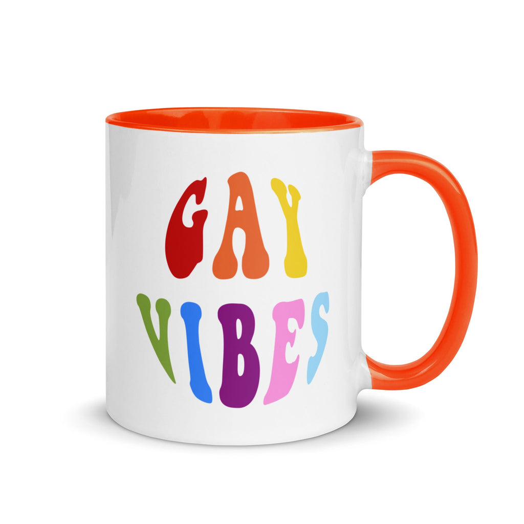Gay Vibes Mug - Orange - LGBTPride.com