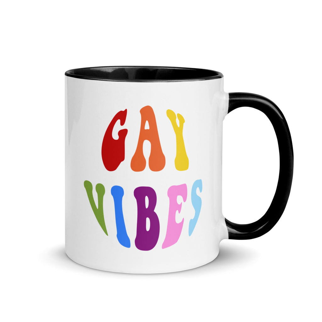 Gay Vibes Mug - Black - LGBTPride.com