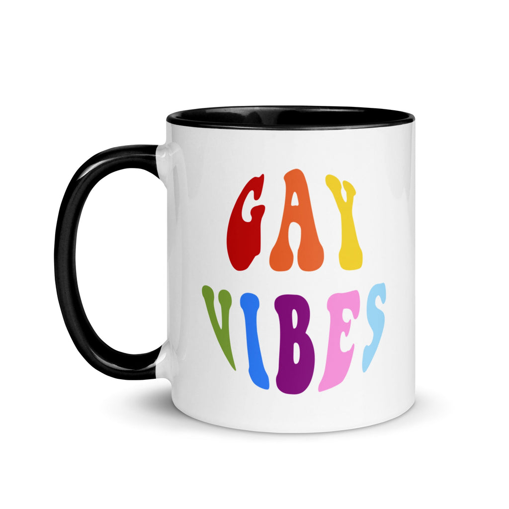 Gay Vibes Mug - Black - LGBTPride.com