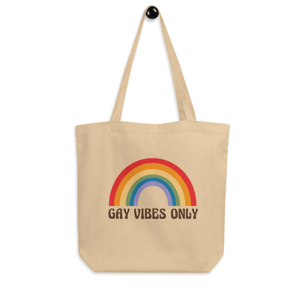 Gay Vibes Only - Eco Tote Bag - Oyster - LGBTPride.com