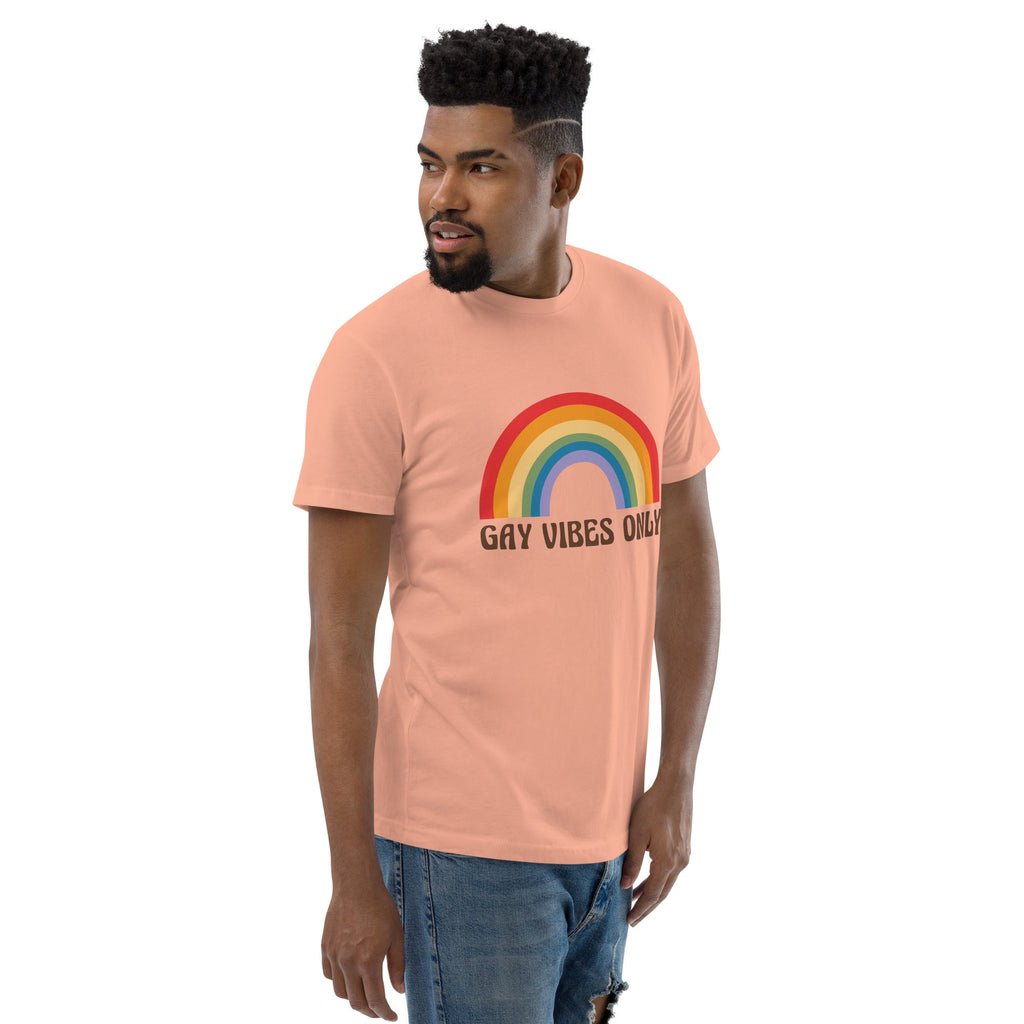 Gay Vibes Only Men's T-Shirt - Desert Pink - LGBTPride.com