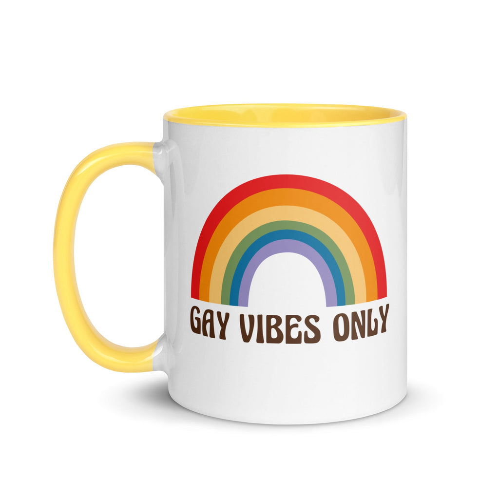 Gay Vibes Only Mug - Pink - LGBTPride.com