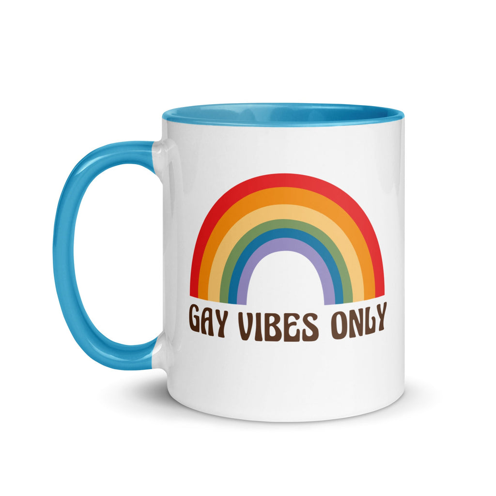 Gay Vibes Only Mug - Blue - LGBTPride.com