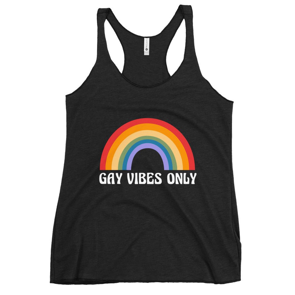 Gay Vibes Only Women's Tank Top - Vintage Black - LGBTPride.com