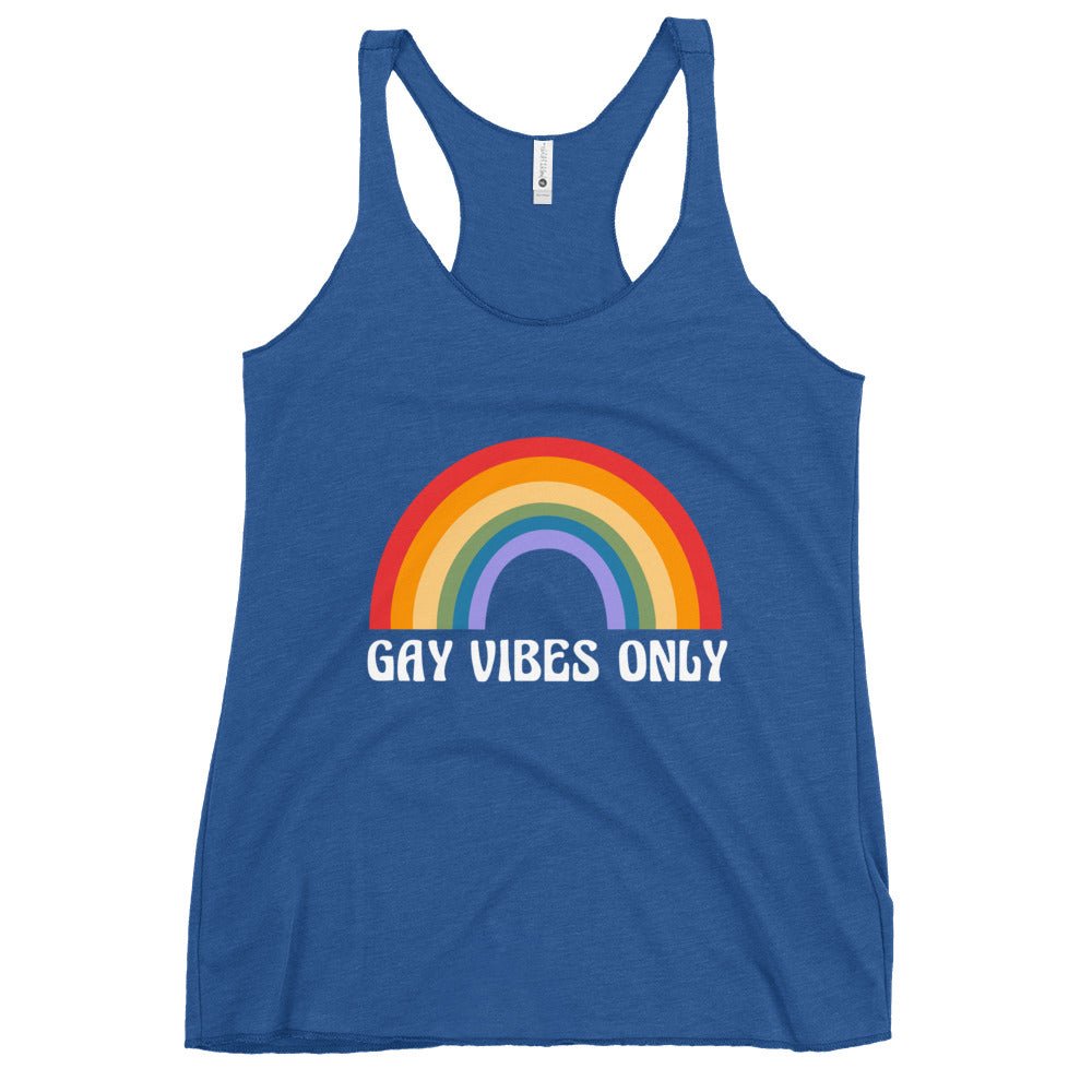 Gay Vibes Only Women's Tank Top - Vintage Royal - LGBTPride.com