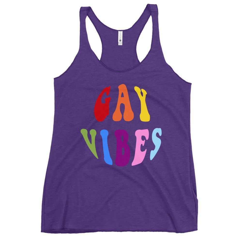 Gay Vibes Women's Tank Top - Purple Rush - LGBTPride.com