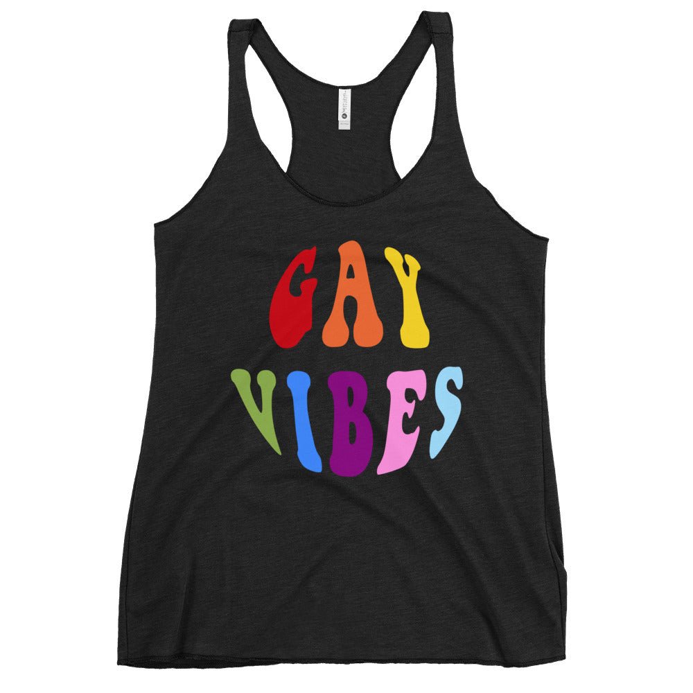 Gay Vibes Women's Tank Top - Vintage Black - LGBTPride.com