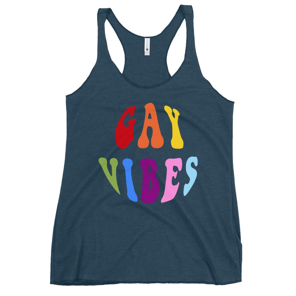 Gay Vibes Women's Tank Top - Indigo - LGBTPride.com