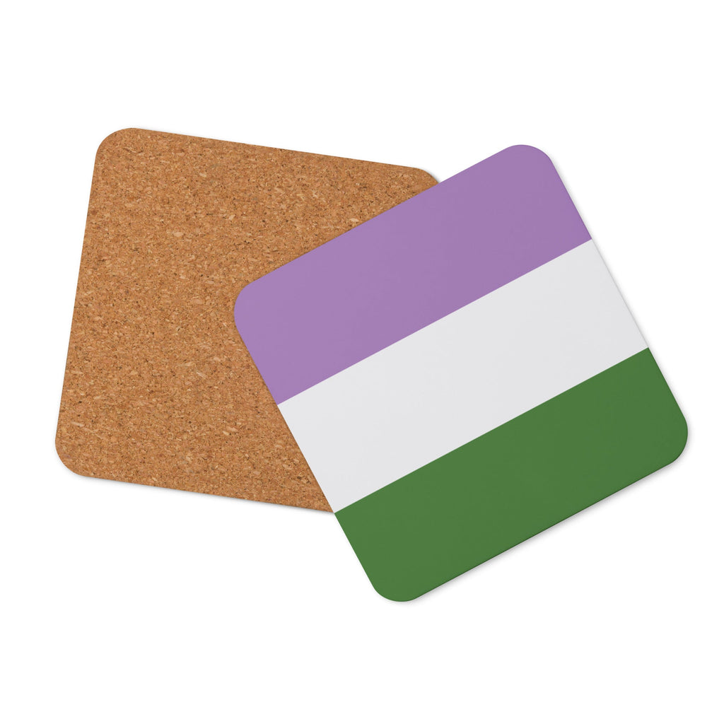 Genderqueer Pride Flag Coaster - LGBTPride.com