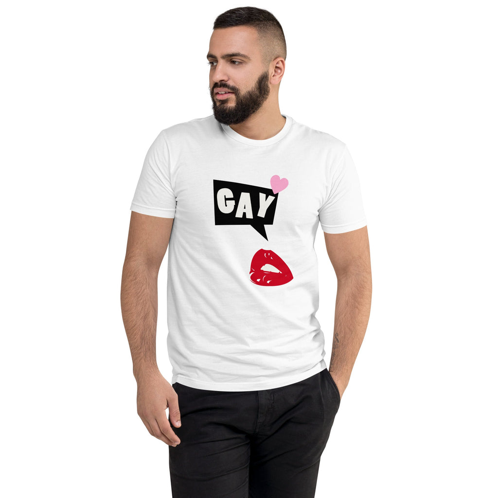 Get Lippy, Say Gay Men's T-Shirt - White - LGBTPride.com