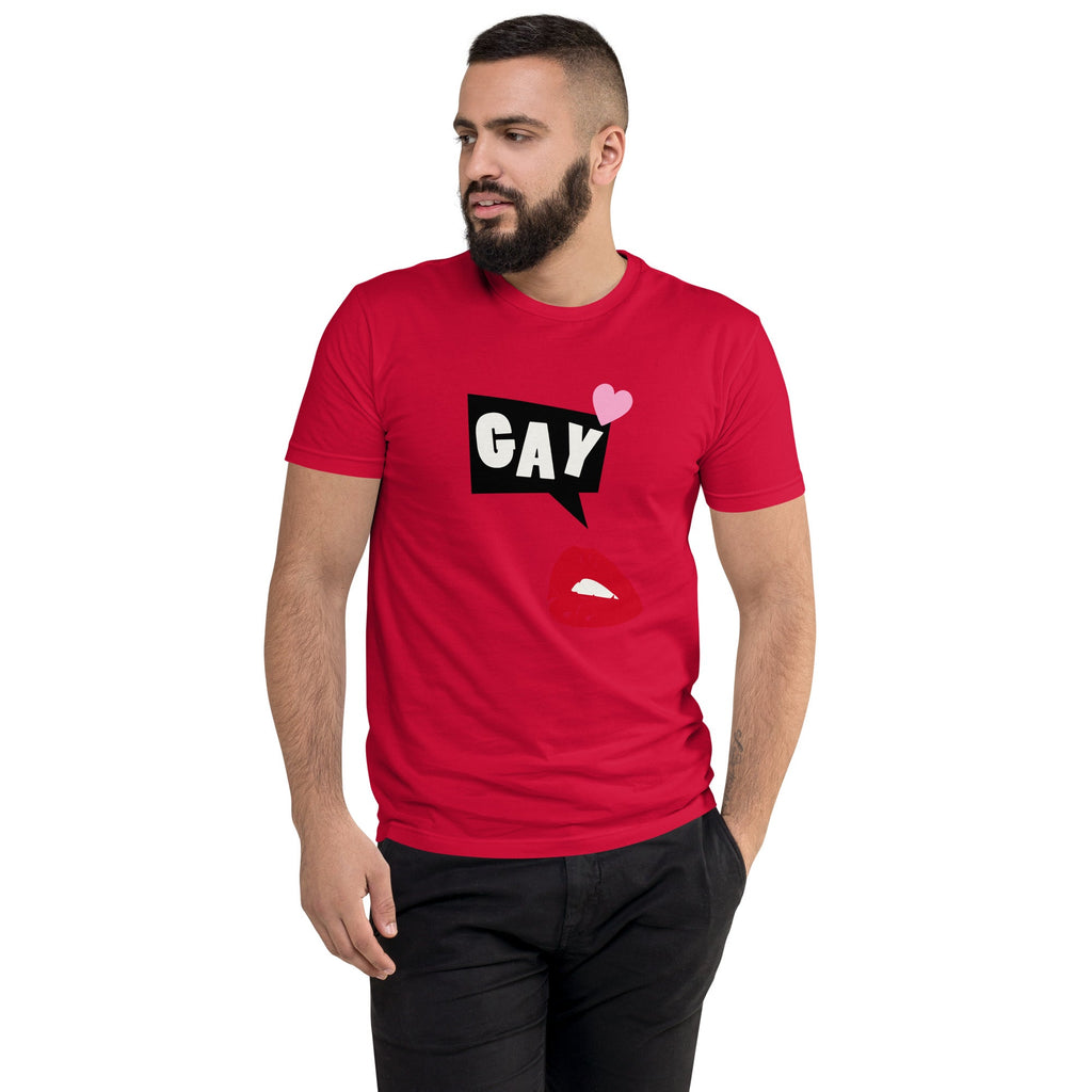 Get Lippy, Say Gay Men's T-Shirt - Red - LGBTPride.com