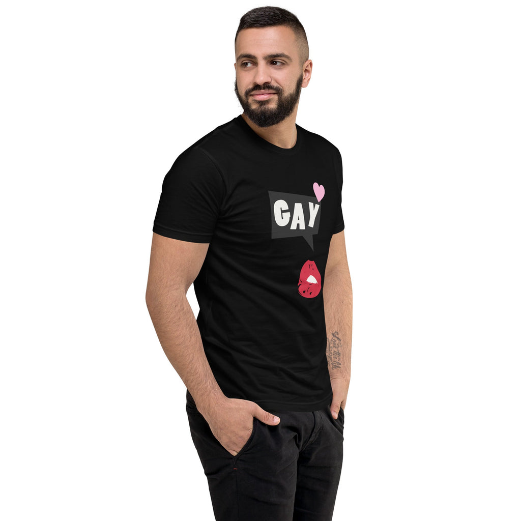 Get Lippy, Say Gay Men's T-Shirt - Black - LGBTPride.com