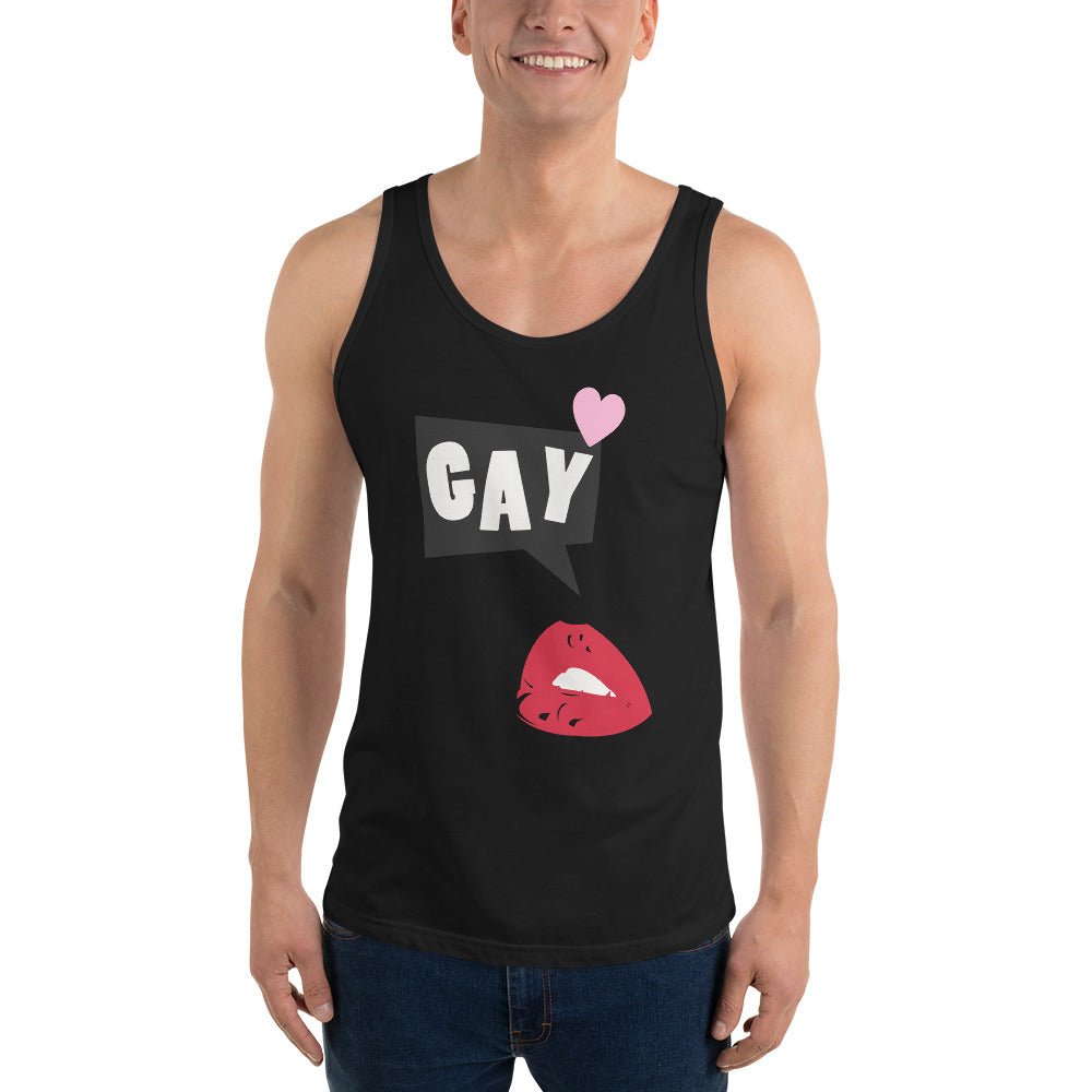 Get Lippy, Say Gay - Tank Top - Black - LGBTPride.com