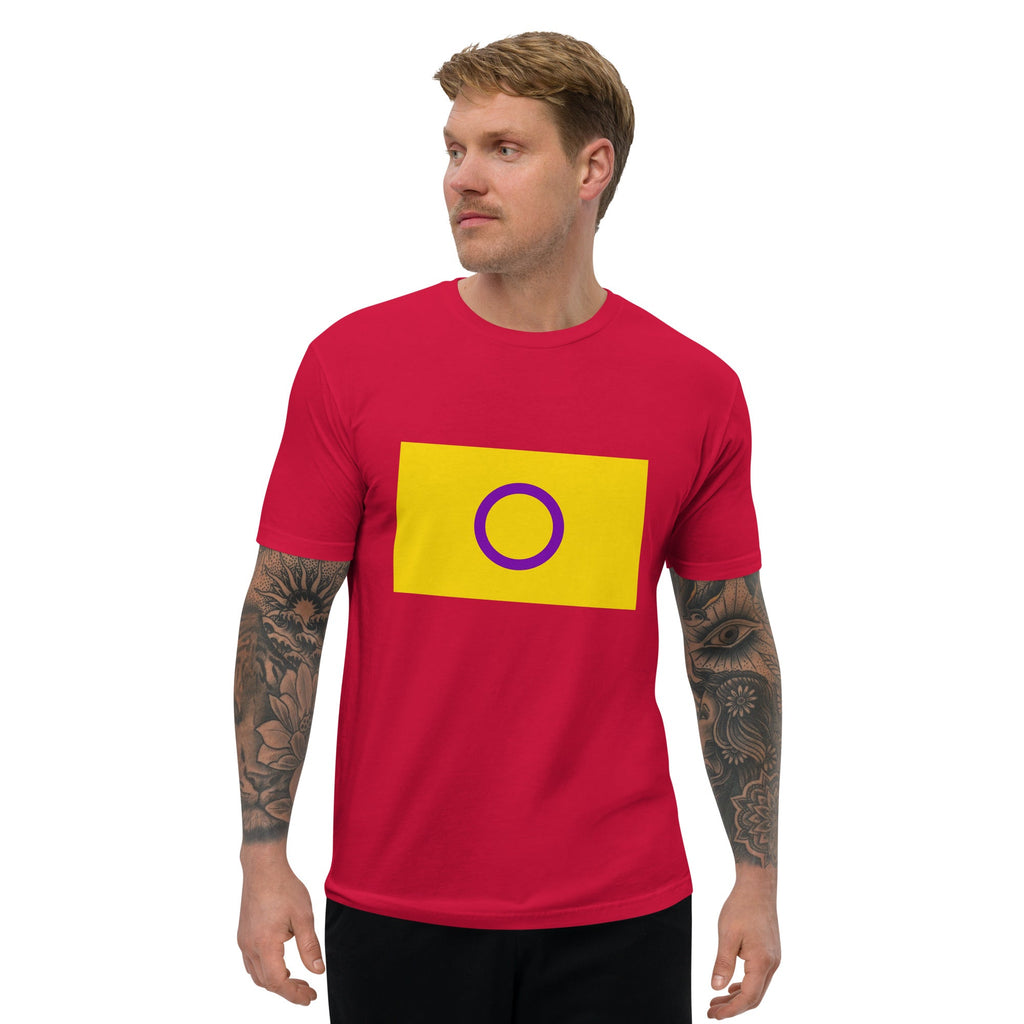 Intersex Pride Flag Men's T-shirt - Red - LGBTPride.com