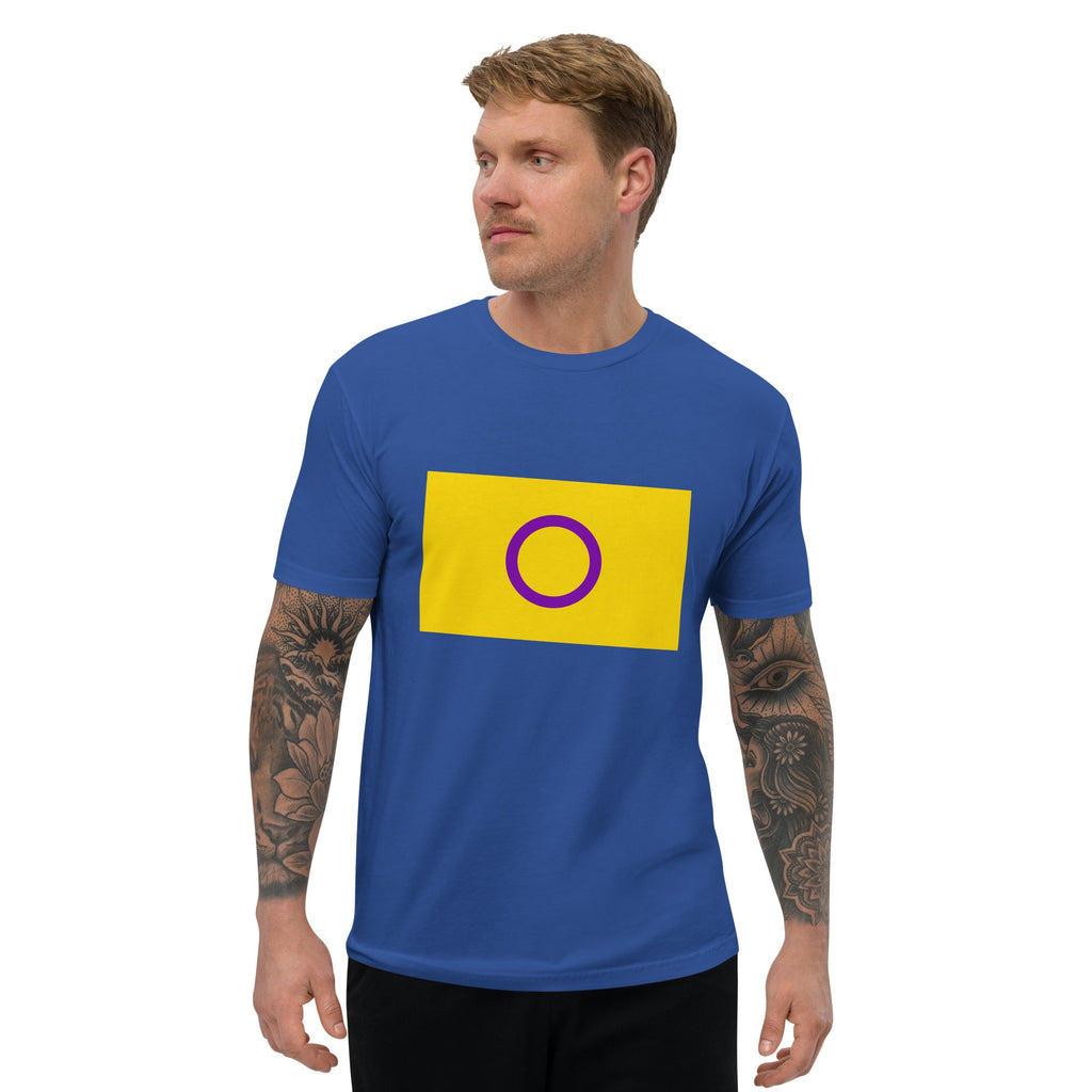 Intersex Pride Flag Men's T-shirt - Royal Blue - LGBTPride.com