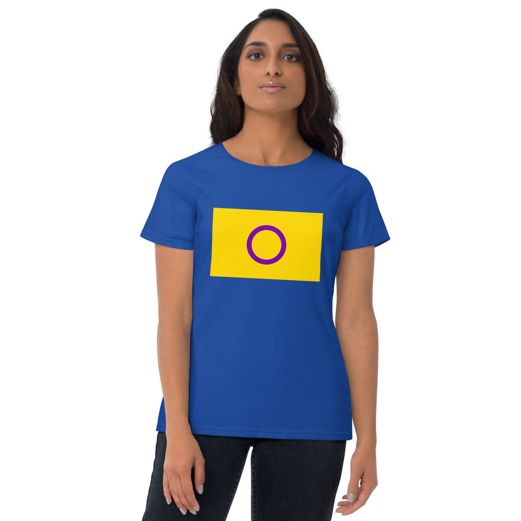 Intersex Pride Flag Women's T-Shirt - Royal Blue - LGBTPride.com