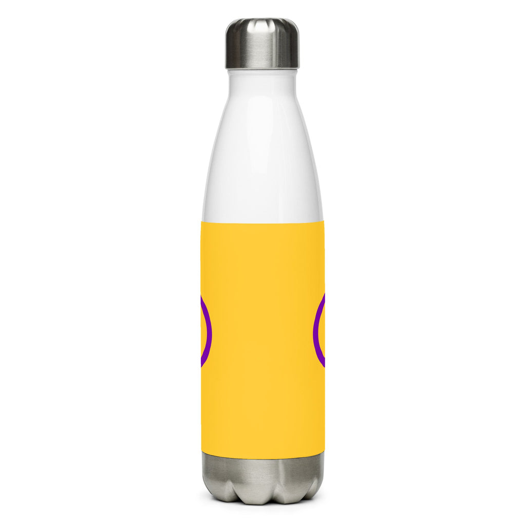 Intersex Stainless Steel Water Bottle - Black - LGBTPride.com