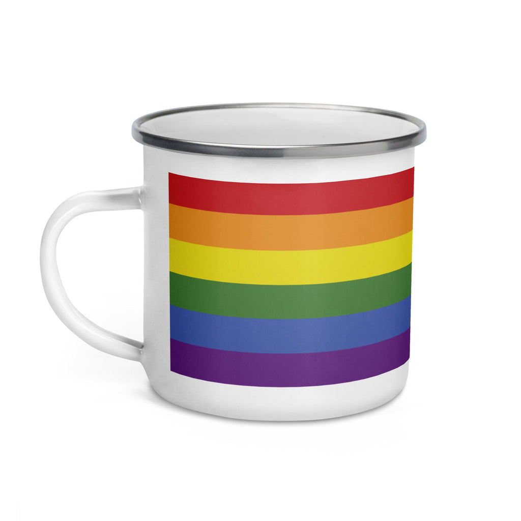 LGBT Pride Flag Enamel Mug - LGBTPride.com