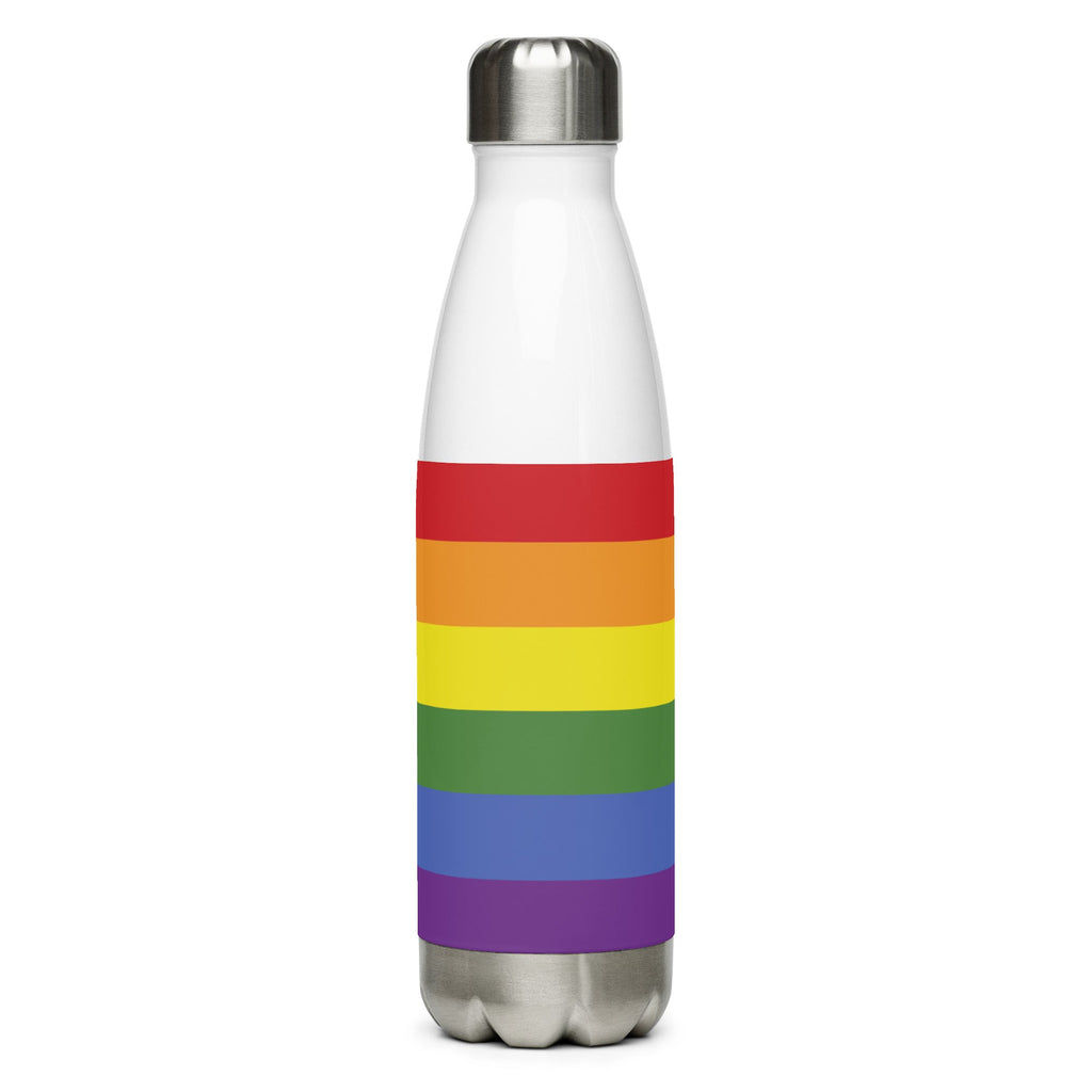 LGBT Stainless Steel Water Bottle - Black - LGBTPride.com