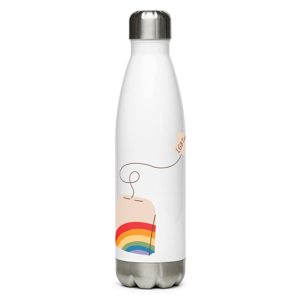 LGBTea Stainless Steel Water Bottle - White - LGBTPride.com