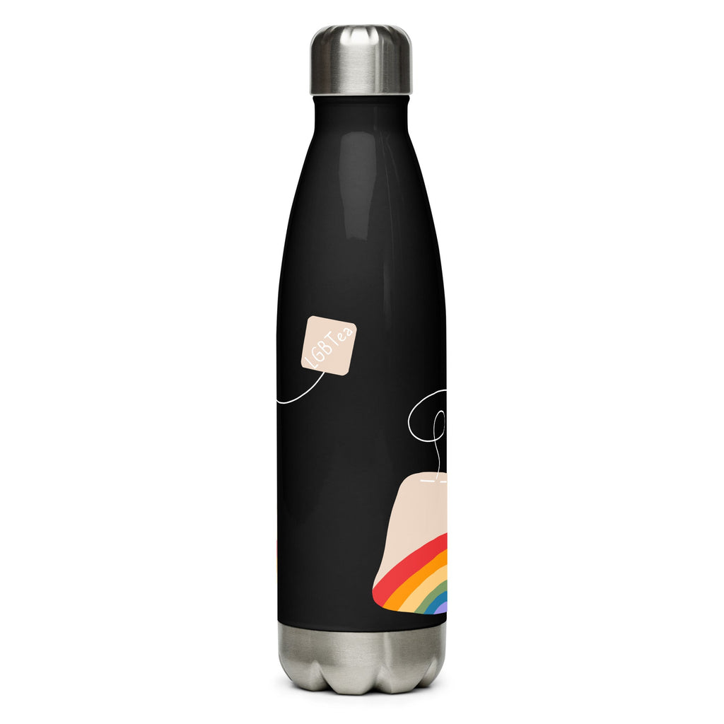 LGBTea Stainless Steel Water Bottle - Black - LGBTPride.com