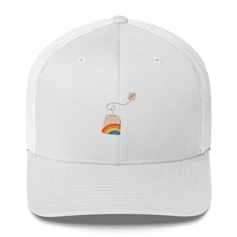 LGBTea Trucker Hat - White - LGBTPride.com