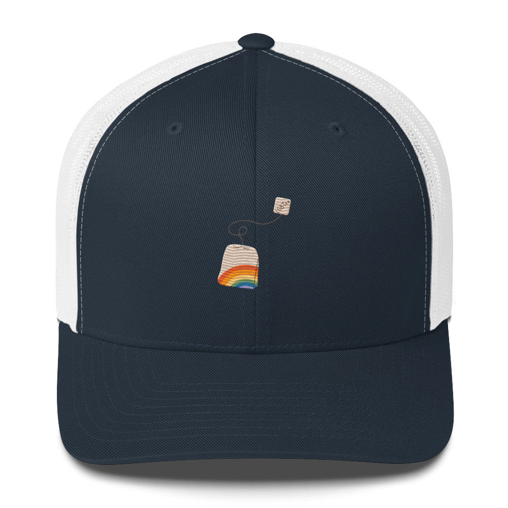 LGBTea Trucker Hat - Navy/ White - LGBTPride.com