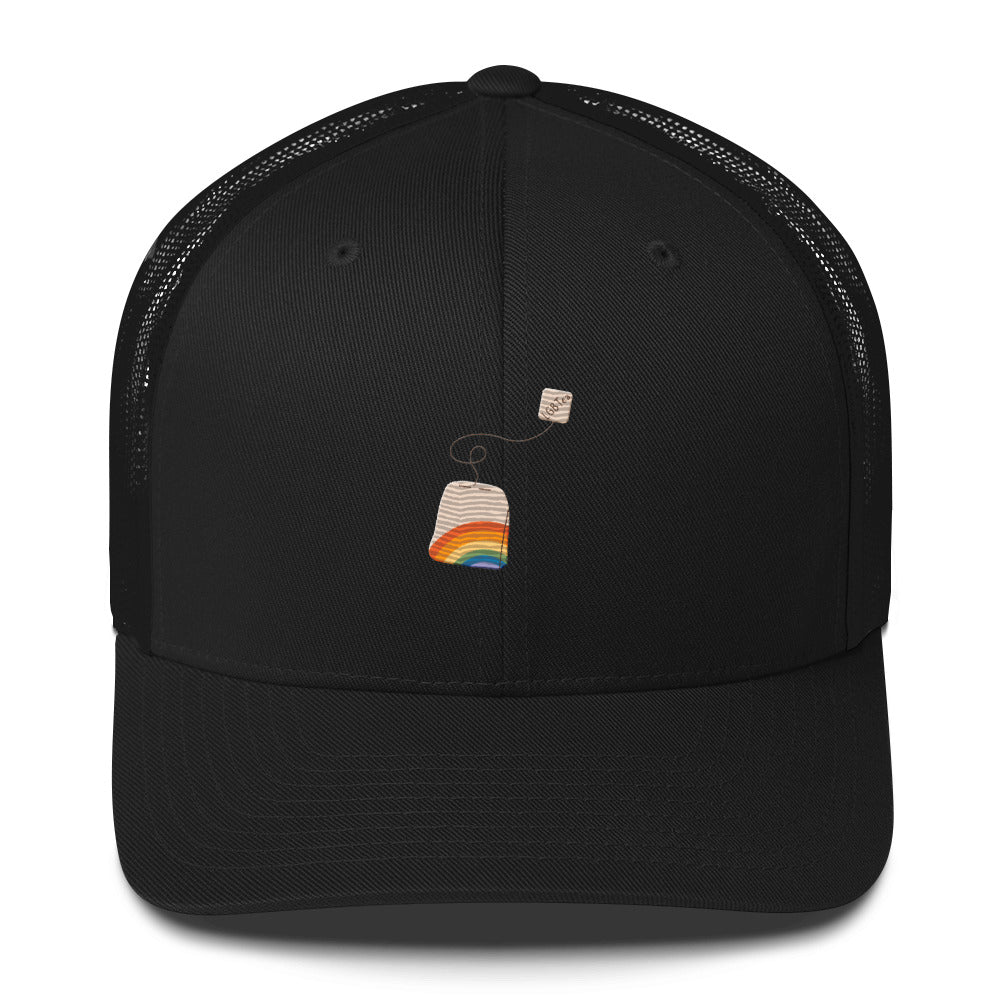 LGBTea Trucker Hat - Black - LGBTPride.com