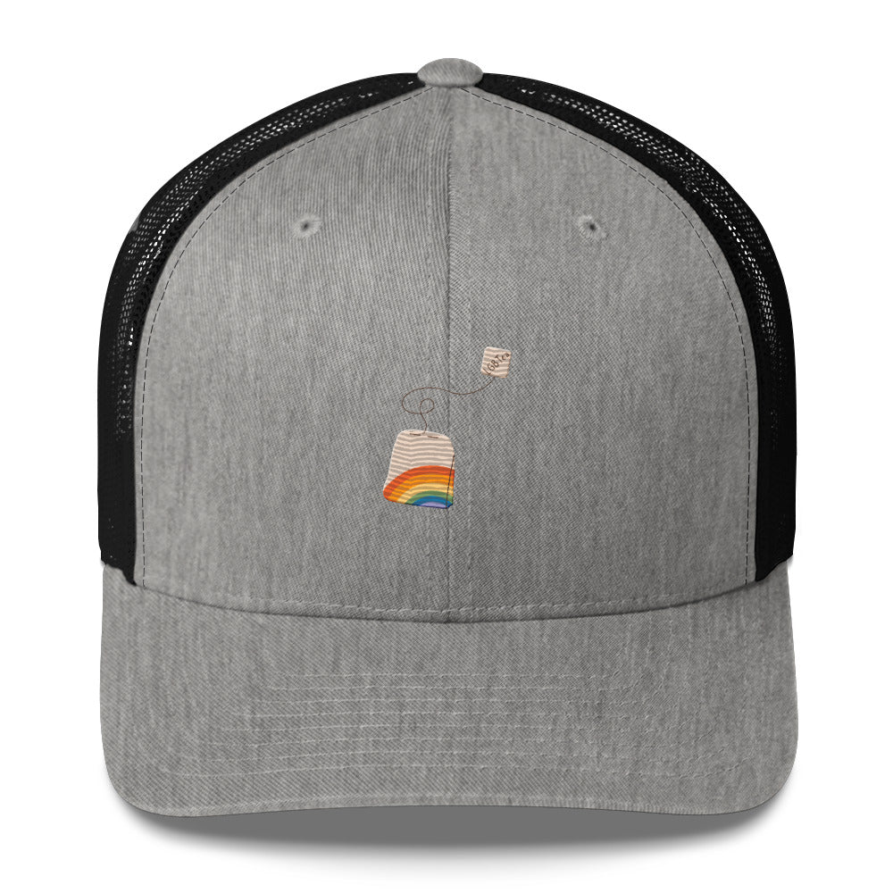 LGBTea Trucker Hat - Heather/ Black - LGBTPride.com