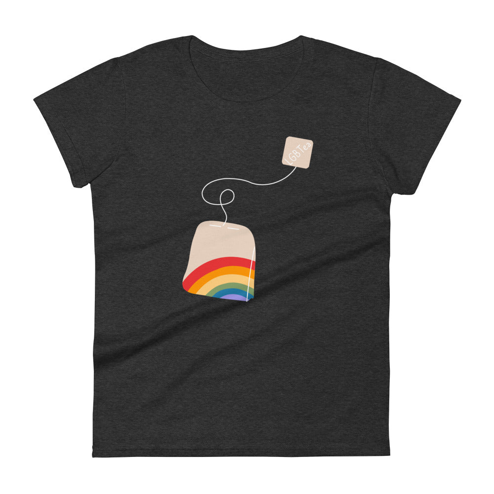 LGBTea Women's T-Shirt - Heather Dark Grey - LGBTPride.com
