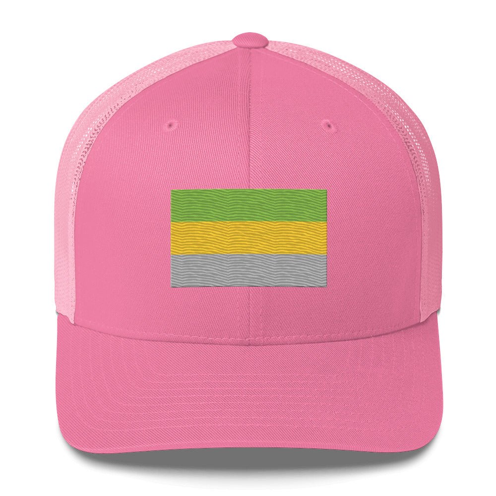 Lithromantic Pride Flag Trucker Hat - Pink - LGBTPride.com