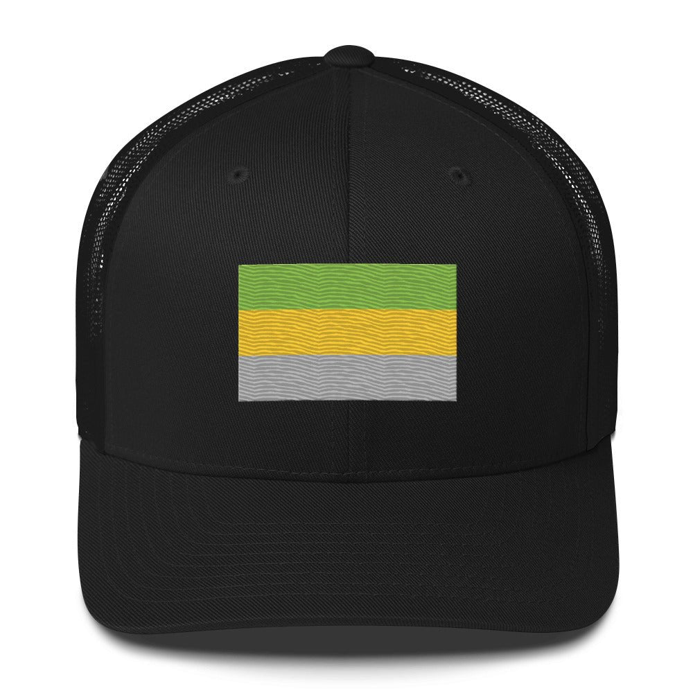 Lithromantic Pride Flag Trucker Hat - Black - LGBTPride.com