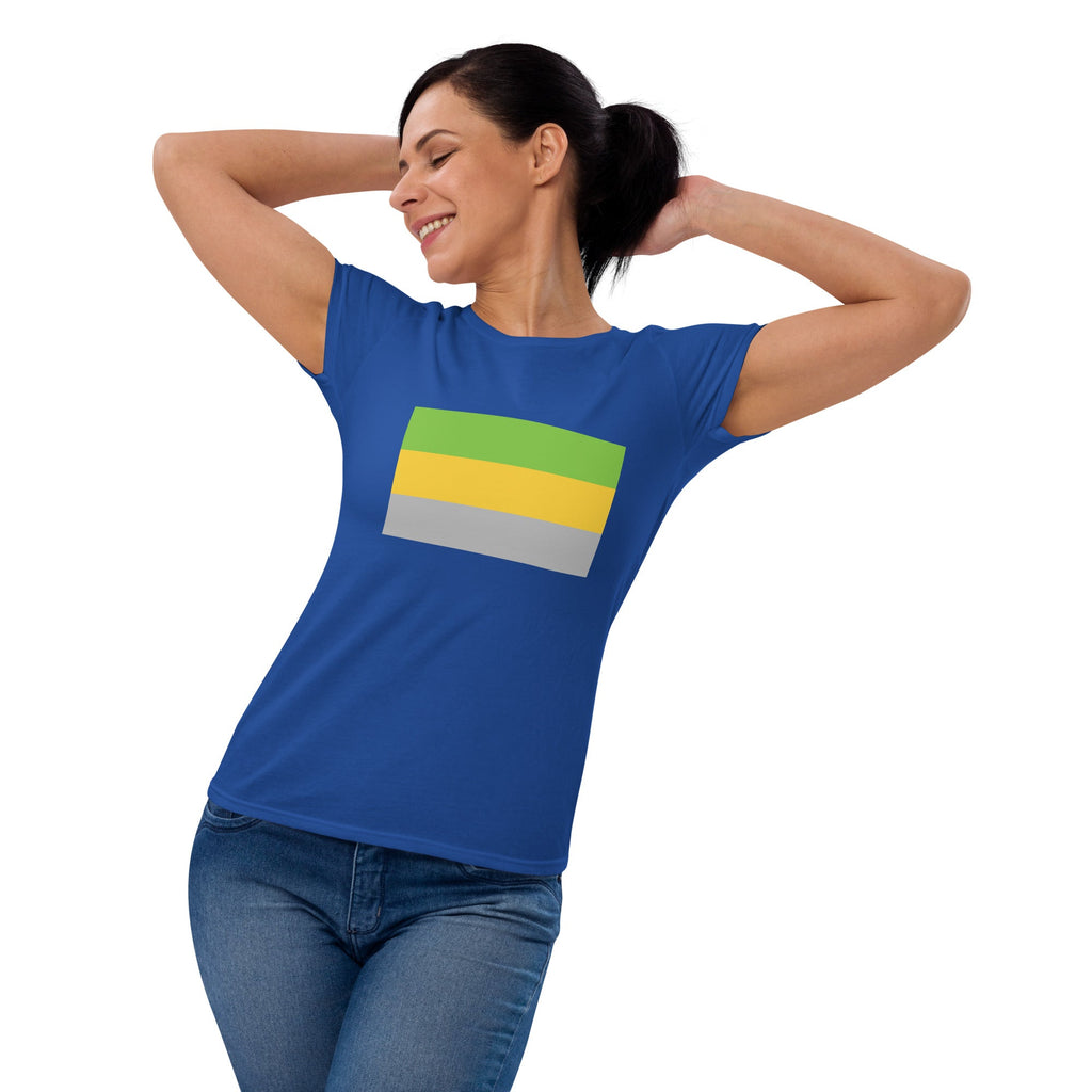 Lithromantic Pride Flag Women's T-Shirt - Royal Blue - LGBTPride.com