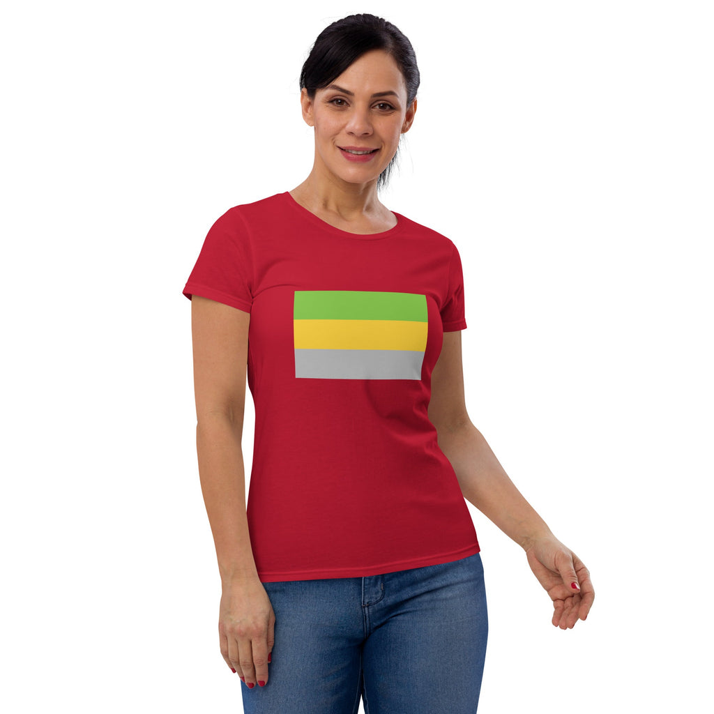 Lithromantic Pride Flag Women's T-Shirt - True Red - LGBTPride.com