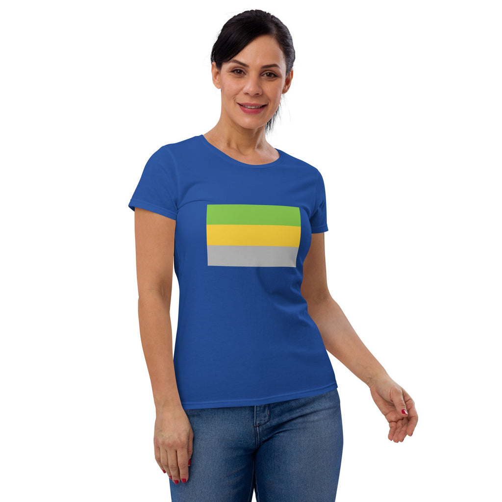 Lithromantic Pride Flag Women's T-Shirt - Royal Blue - LGBTPride.com