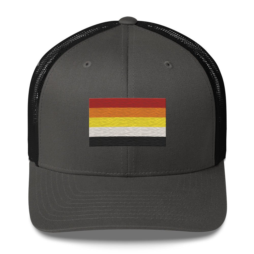 Lithsexual Pride Flag Trucker Hat - Charcoal/ Black - LGBTPride.com