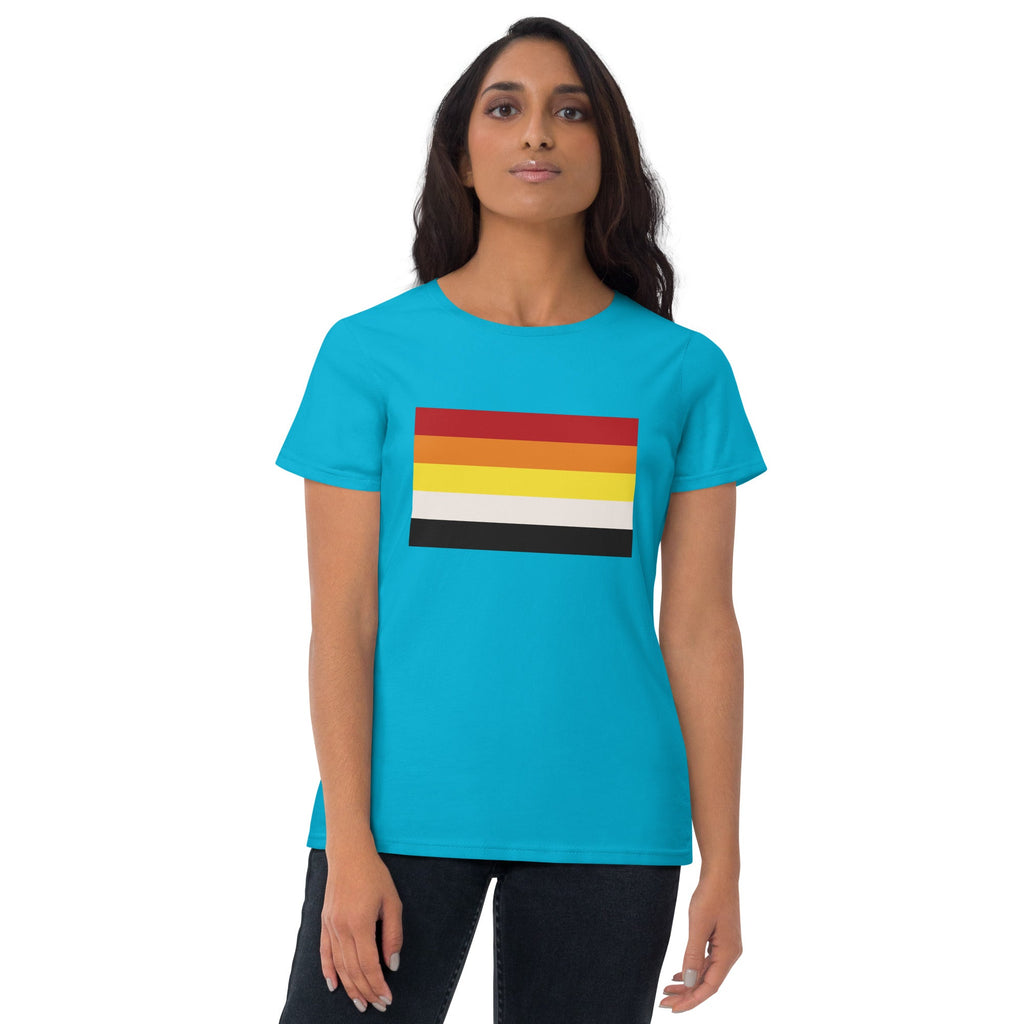 Lithsexual Pride Flag Women's T-Shirt - Caribbean Blue - LGBTPride.com