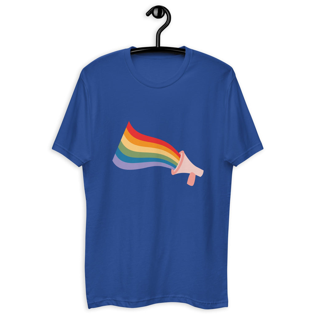 Loud and Proud Men's T-Shirt - Royal Blue - LGBTPride.com
